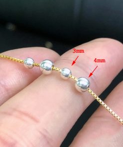 Alternative view of Bi bạc 925 có chặn cao su - đệm silicon bên trong để giữ, cố định charm - Charm Bạc 925 - Mã CB1600