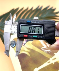 Alternative view of Charm Nối Oval Bạc 925 Mặt Aqua Xanh Biển - Charm Bạc 925 - Mã CD050