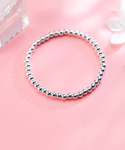 Vòng bi bạc 925 4mm 16cm (liên hệ nếu cần thay đổi kích thước) - Vòng Đá 5A - Charm Bạc 925 - Mã LBKD00012KODA