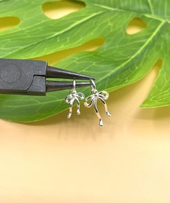 Alternative view of Charm nơ thắt dây dài cực xinh - Charm Bạc 925 - Mã CB1375