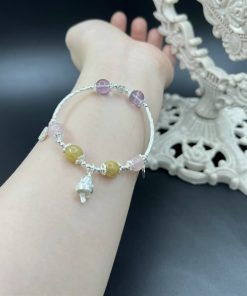 Vòng mix mèo, chìa khóa, ổ khóa đính đá