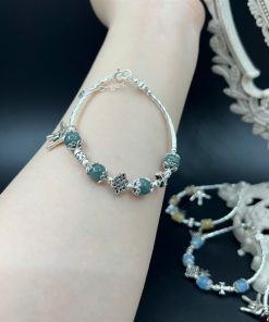 Alternative view of Vòng mix Charm I Love You và Bông tuyết đính đá - VT2400119