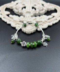 Alternative view of Ngọc bích 3 đồng điếu mix bướm, hoa cổ, phúc lộc