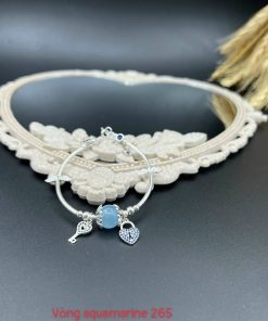 Alternative view of Vòng 1 hạt mix chìa và ổ khóa đính đá
