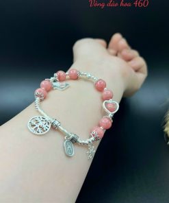 Alternative view of Vòng đá tự nhiên mix charm bạc 925 đủ cung mệnh - VT2400077