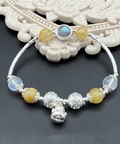 Vòng mix mèo thần tài (tóc vàng moon xà cừ)