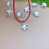 Charm bạc treo cỏ 4 lá Tứ Diệp Thảo may mắn - Charm Bạc 925 - Mã CB1800