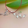 [S925] Charm thánh giá cỡ nhỏ cho nữ mix lắc tay - Charm Bạc 925 - Mã CB1805